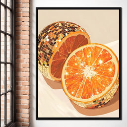 Sparkling Citrus Disco Slice - NicheCanvas