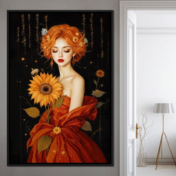 Lady Sunflower - TooplesArt - NicheCanvas