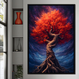Fiery Crown of the Ancient Tree - NicheCanvas