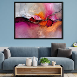 Fuchsia Fault Line - TooplesArt - NicheCanvas
