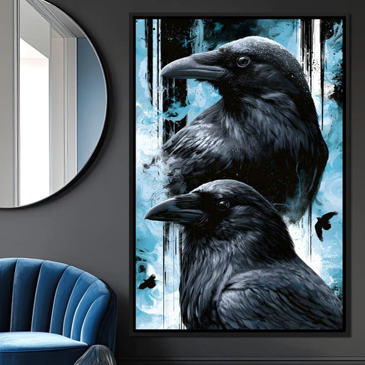 Silent Ravens Watchers Of The Cold Canvas Print
