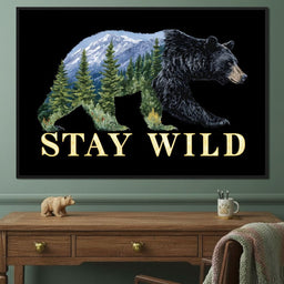 Bear Spirit Mountain Wildscape - NicheCanvas