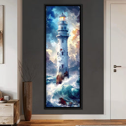 Lighthouse Beacon at Sea - NicheCanvas