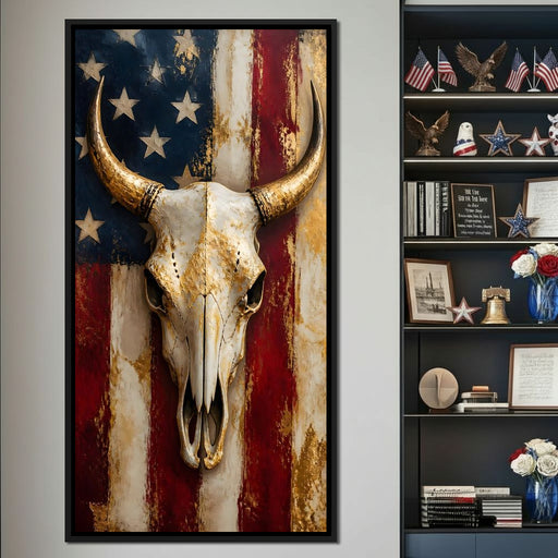 Gilded Horns Of The Republic Canvas Print