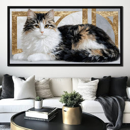 Mystic Feline Repose - NicheCanvas