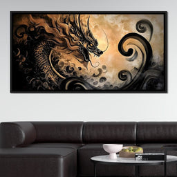 Dragon's Fiery Ascent - NicheCanvas