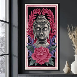Tranquil Buddha Peony Garden - NicheCanvas