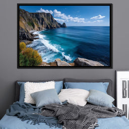 Majestic Coastal Cliffs View - NicheCanvas