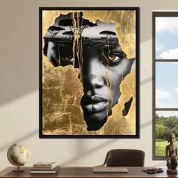 Ancestral Roots Emerging From Gilded Soil - NicheCanvas