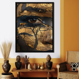 Golden Gaze Jungle - Sakeem Gibbs - NicheCanvas