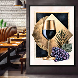 Gilded Vintage Toast At Sunset - NicheCanvas