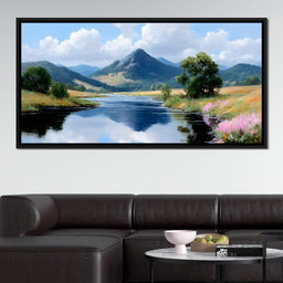 Mountain Reflection Tranquility - NicheCanvas