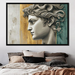 Gilded Classical Profile - Wildrose Creations - NicheCanvas