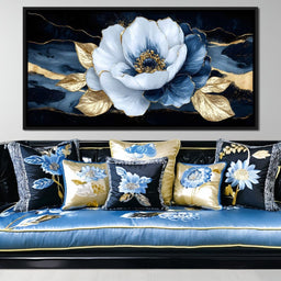 Golden Petals Midnight Harmony - NicheCanvas