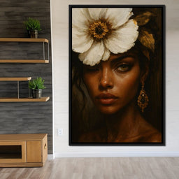 Golden Petals Enigma - NicheCanvas