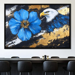 Hawk's Flight with Azure Blossom - Alicia Smith - NicheCanvas