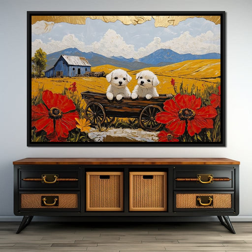 Puppy Adventures Canvas Print