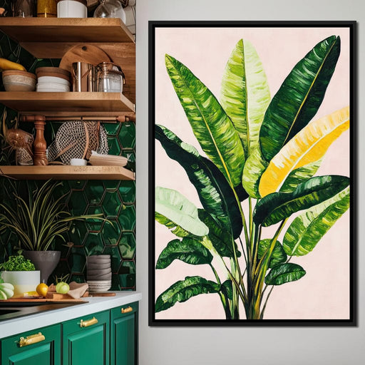 Tropical Sunrise Leaves Dance Canvas Print