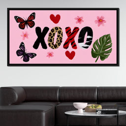 Pink Safari Love Butterfly Charm - NicheCanvas