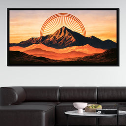 Golden Peaks Before The Solstice Sun - NicheCanvas