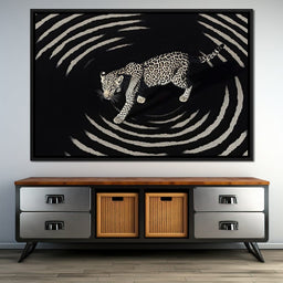 Leopard In Radiant Echoes - NicheCanvas