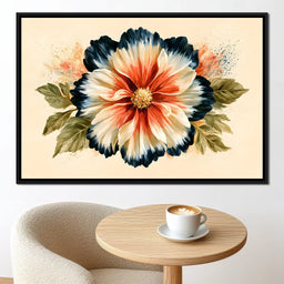Rustic Petals Dancing Under Shadow - NicheCanvas