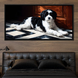 Gentle Canine Resting Charm - NicheCanvas