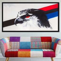 Fierce Hawk Gaze - NicheCanvas