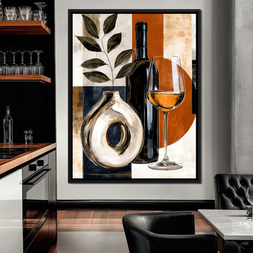 Quiet Evening With A Golden Vintage Canvas Print