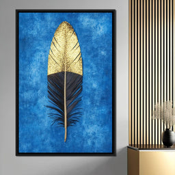 Golden Plume Harmony - NicheCanvas