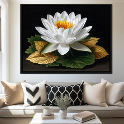 Radiant Lotus Elegance - NicheCanvas