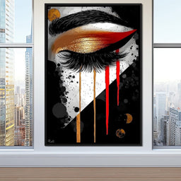 Golden Gaze Elegance - NicheCanvas