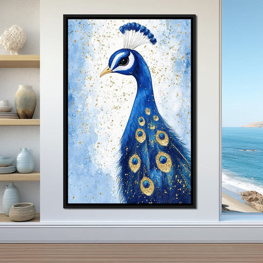 Majestic Feathered Peacock Canvas Print