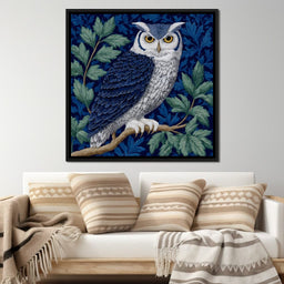 Majestic Owl Among Leaves - NicheCanvas