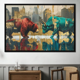 Wall Street Showdown - NicheCanvas