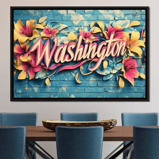 Floral Washington Canvas Print