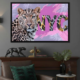 Leopard Queen NYC Neon Rush - NicheCanvas