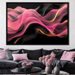 Silken Waves of Radiant Light - NicheCanvas