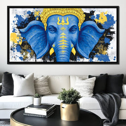 Ganesha Golden Majestic Tranquility - NicheCanvas