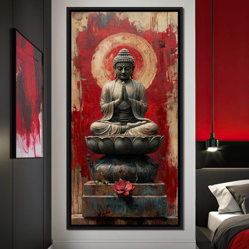 Spiritual Buddha Print, Wall Art Lord Buddha, Buddhism, Oil painting sold stlye, Home Decor, Ready to hang