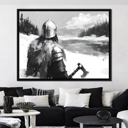 Viking_s Icy Vigilant Journey - NicheCanvas