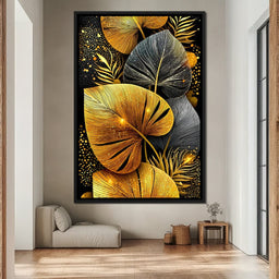 Golden Leaves Nightfall Magic - NicheCanvas