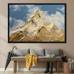 Golden Summit Rising Light - NicheCanvas