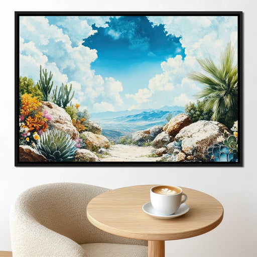 Desert Oasis Beyond Horizons Canvas Print