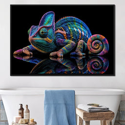Chromatic Chameleon - TooplesArt - NicheCanvas