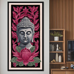 Zen Meditation Lotus Buddha - NicheCanvas