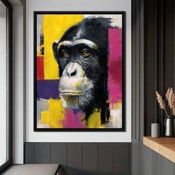 Bold Chimp Portrait Pop Mood - NicheCanvas