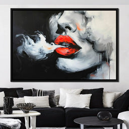 Radiant Lips of Stillness - NicheCanvas