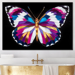 Neon Jewel Butterfly Flight - NicheCanvas