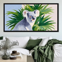 Koala Among Verdant Leaves - NicheCanvas